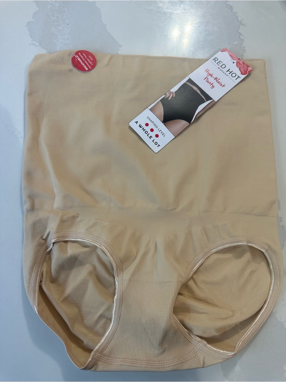 Red Hot Spanx -Waist Shaping Briefs - Nude large